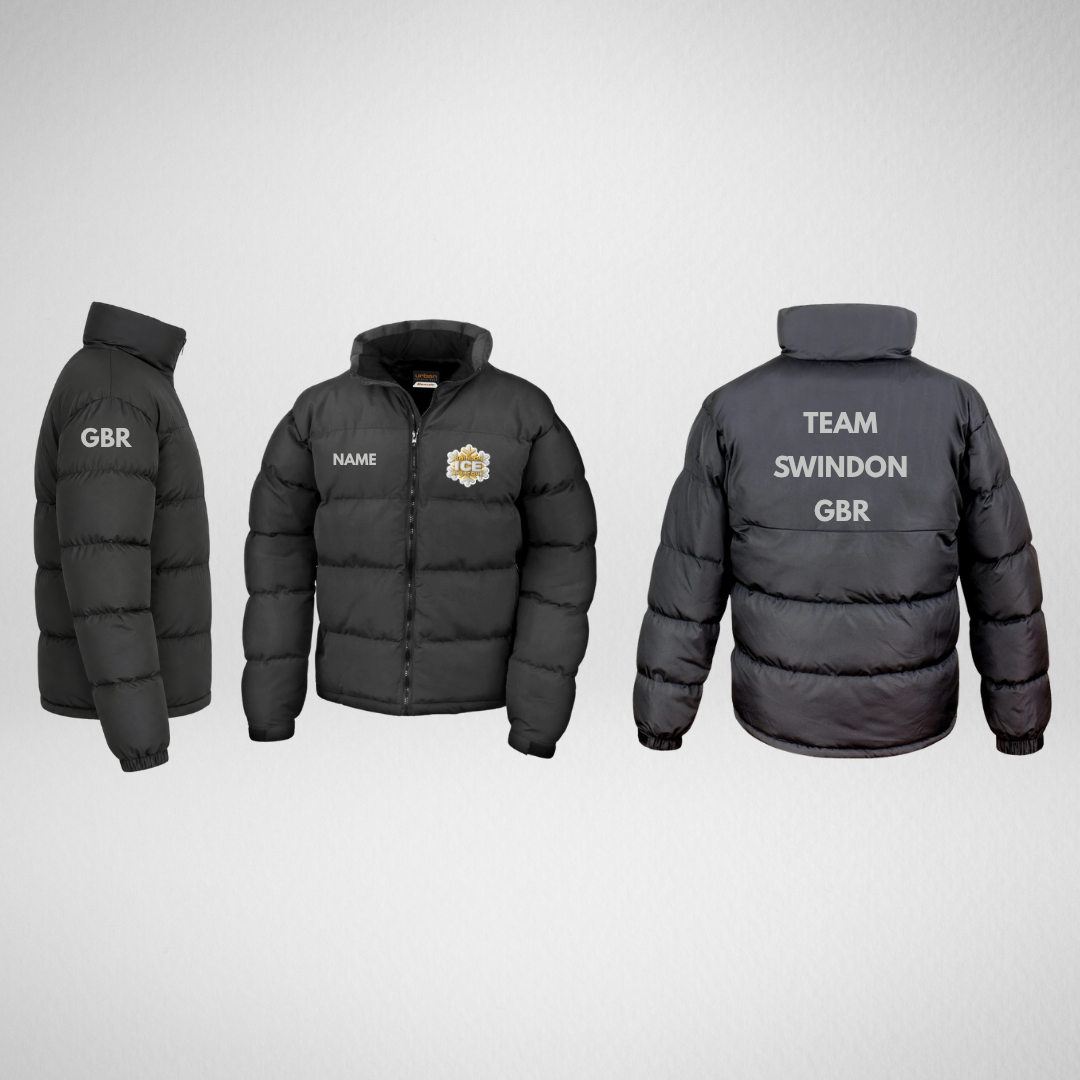 Swindon Ice Figure Club Main Range Silver Puffer Jacket