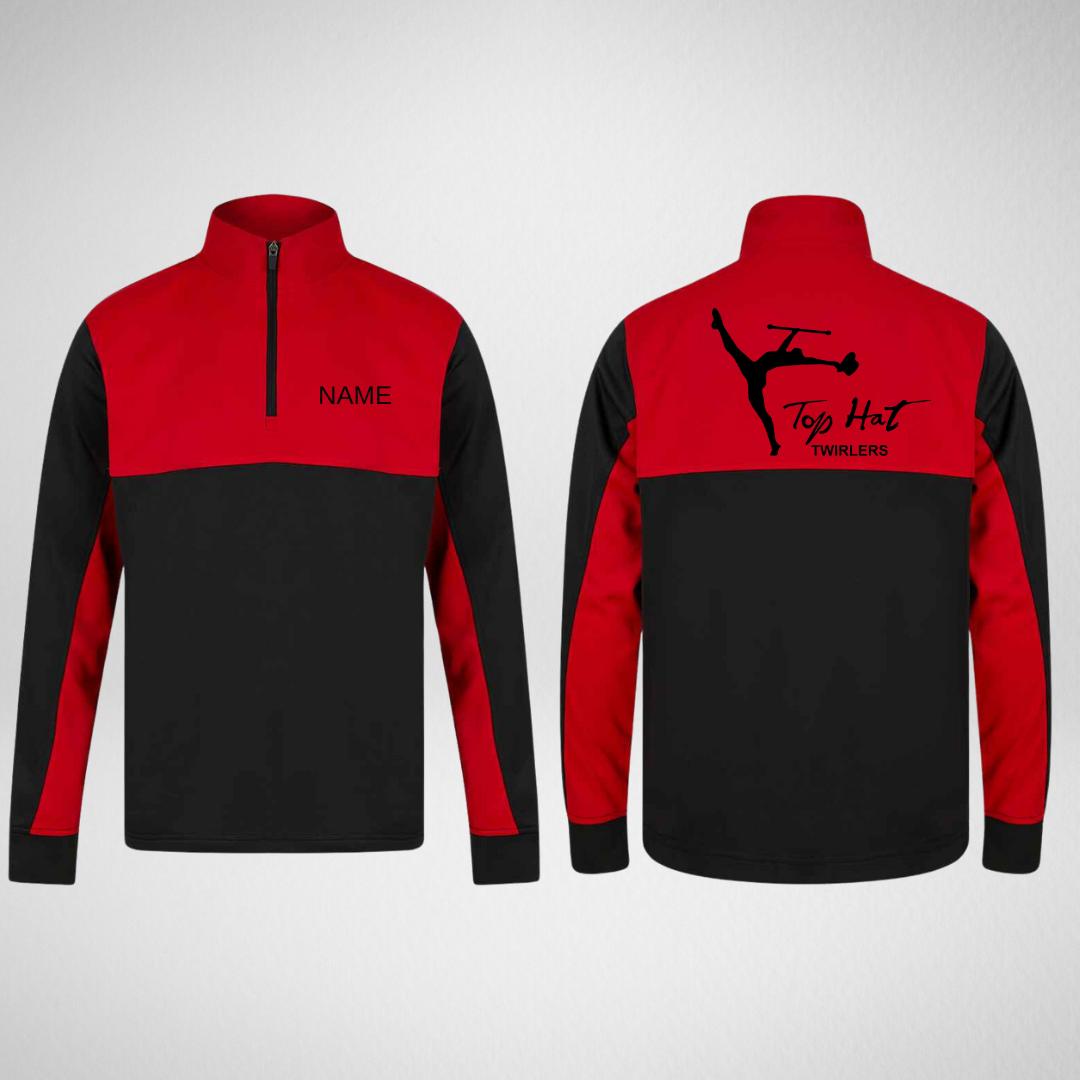 Top Hat Twirlers 1/4 Zip Team Sweatshirt