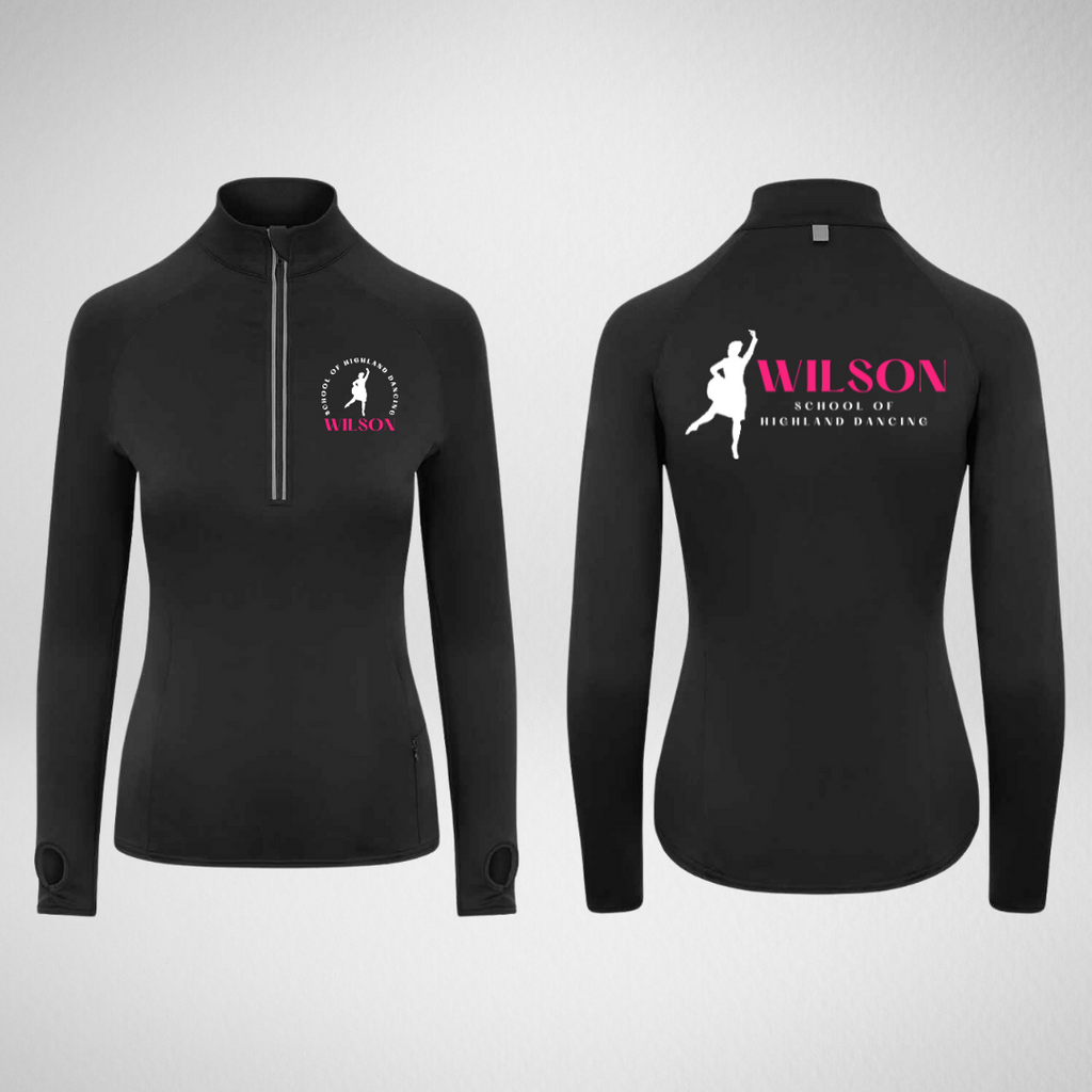 Wilson School of Highland Dancing Stretch 1/4 Zip Top