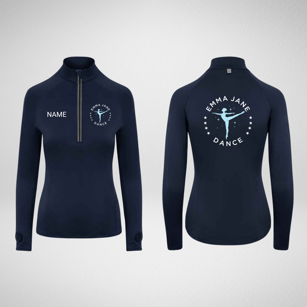 Emma Jane Dance Stretch 1/4 Zip Top