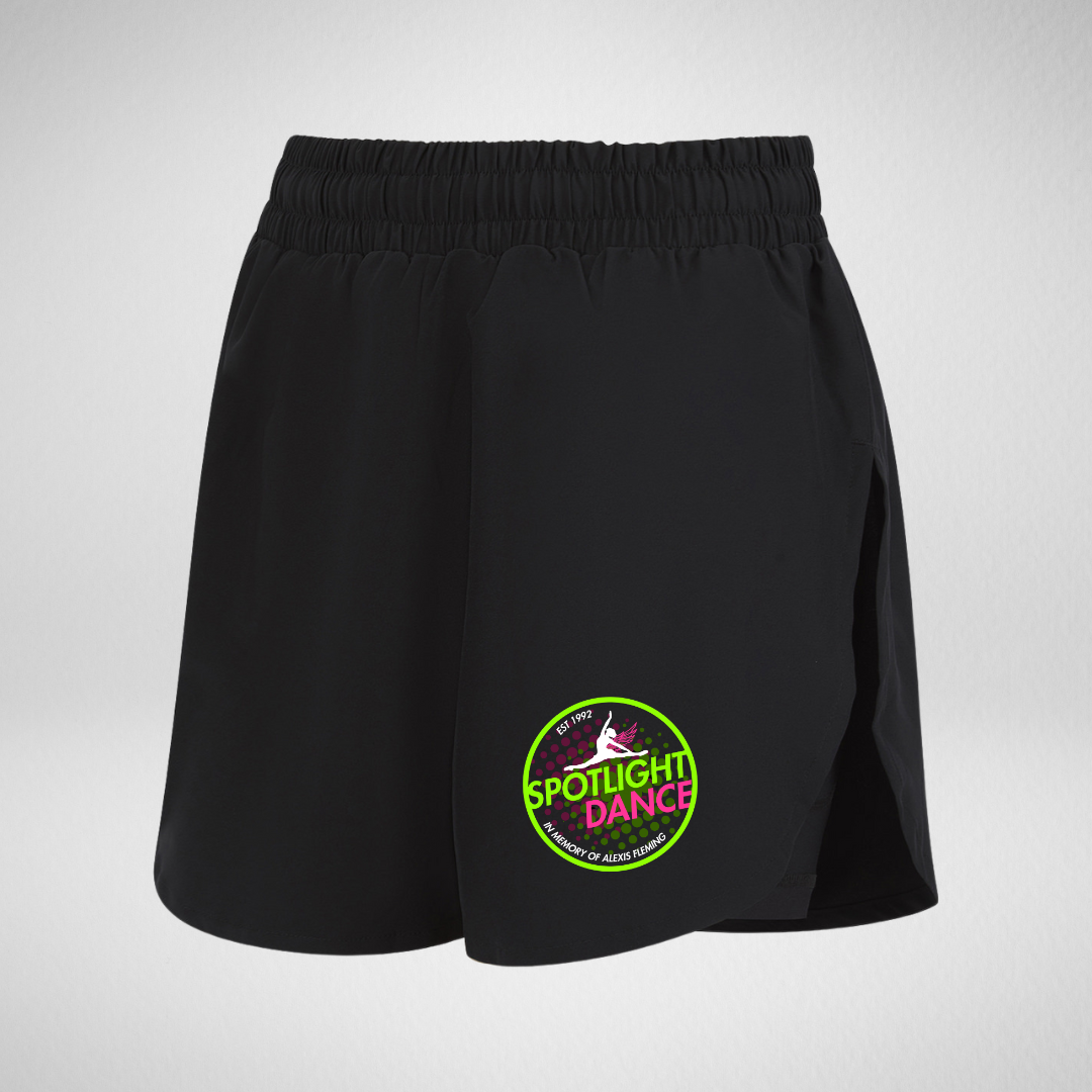 Spotlight Dance Double-Layer Shorts