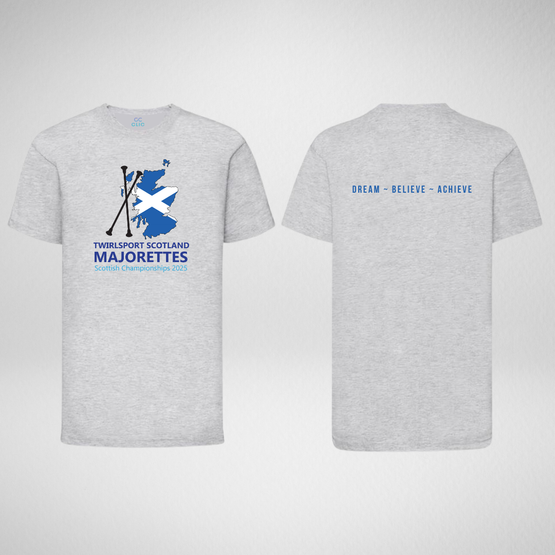 TwirlSport Scotland Majorettes Scottish Championships 2025 T-Shirt