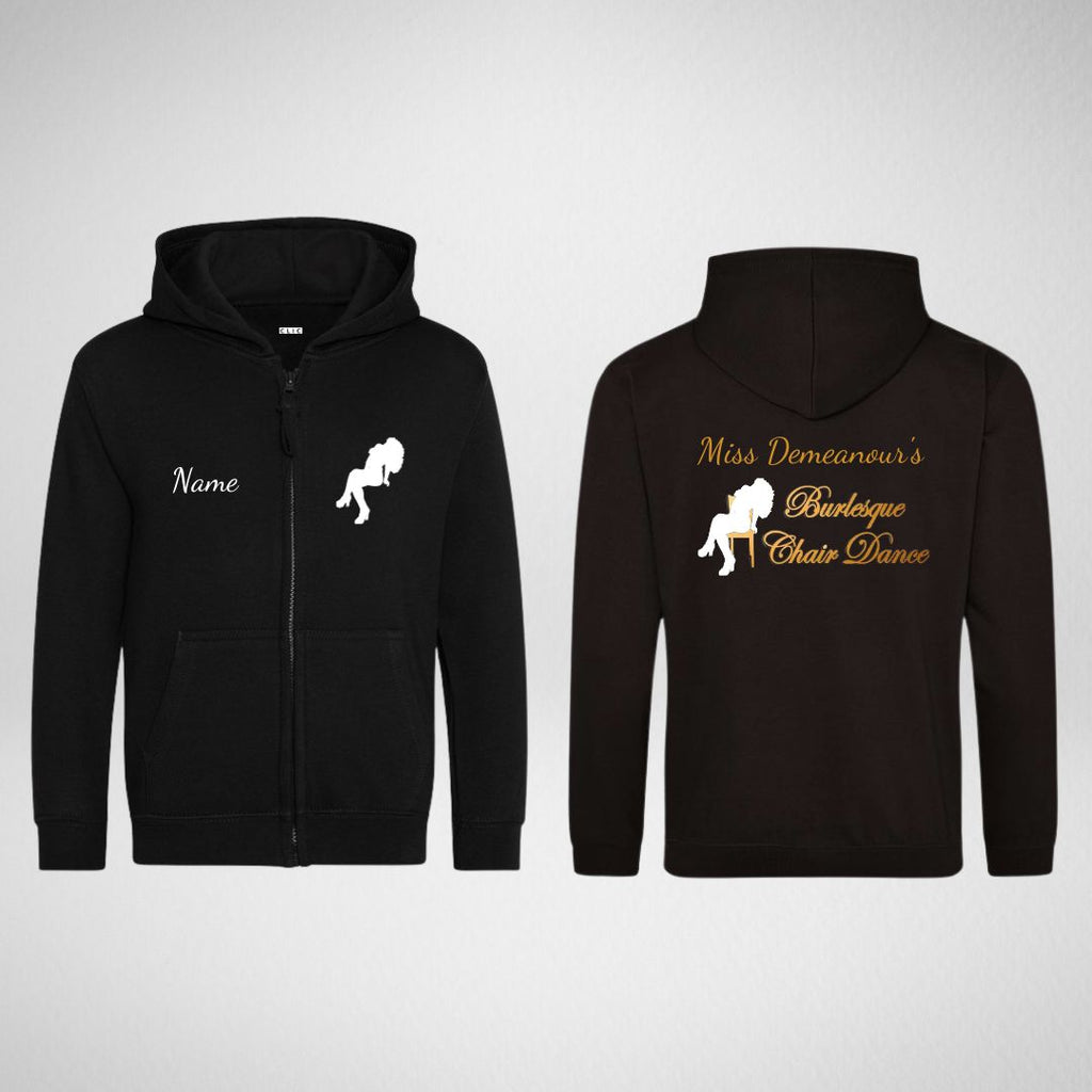 Miss Demeanour's Burlesque Chair Dance Zipped Hoodie