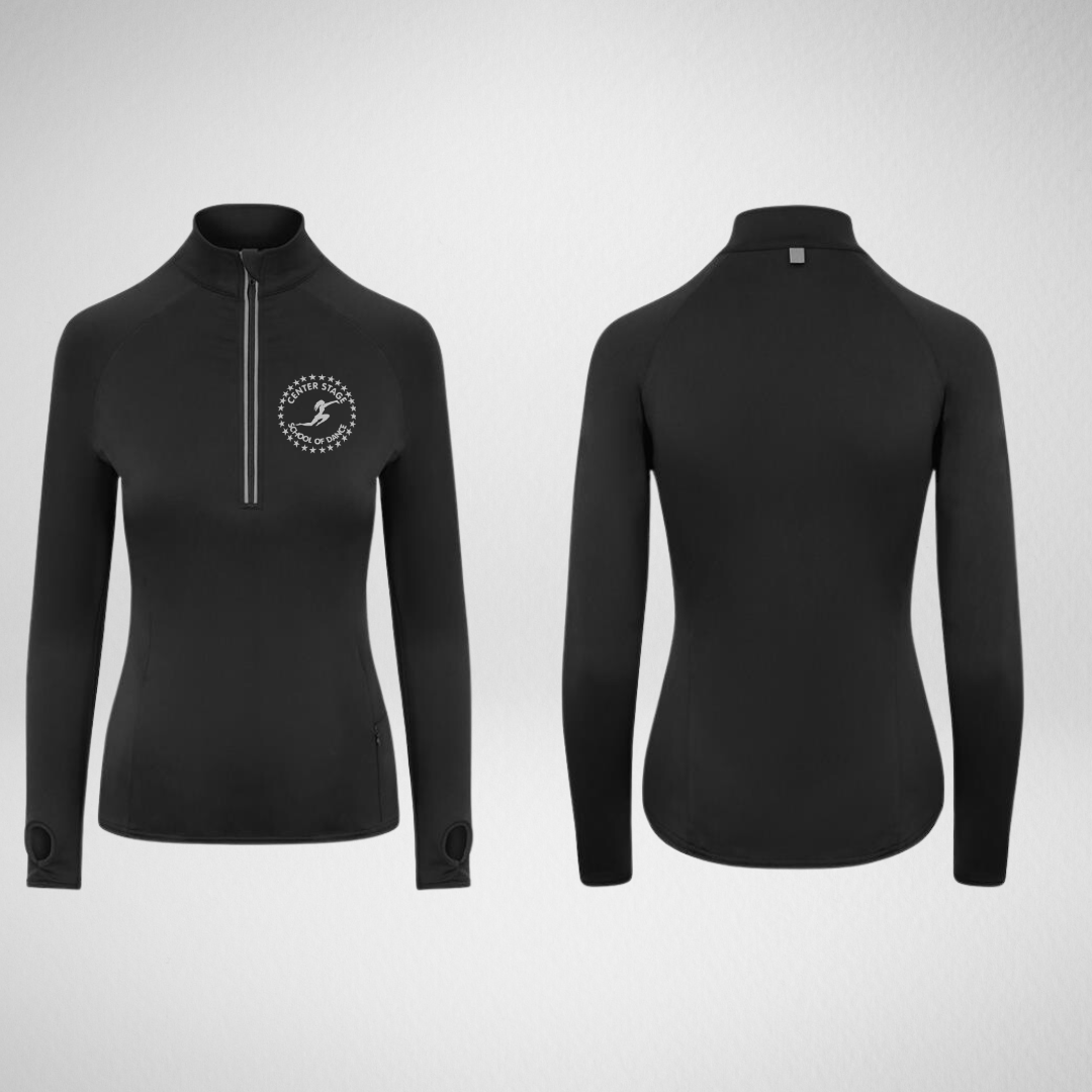 Center Stage School of Dance Stretch 1/4 Zip Top