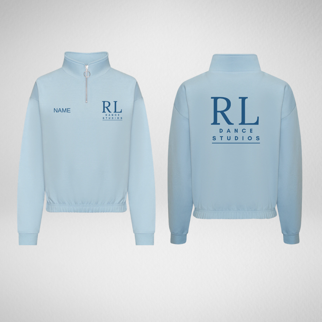 RL Dance Studios Cropped 1/4 Zip Sweatshirt