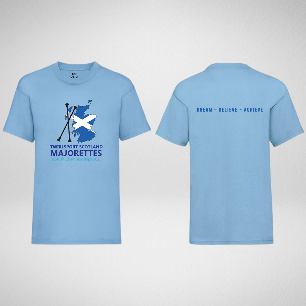 TwirlSport Scotland Majorettes Scottish Championships 2025 T-Shirt