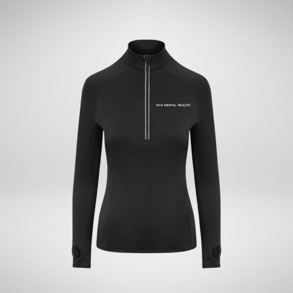Kick Mental Health Stretch 1/4 Zip Top