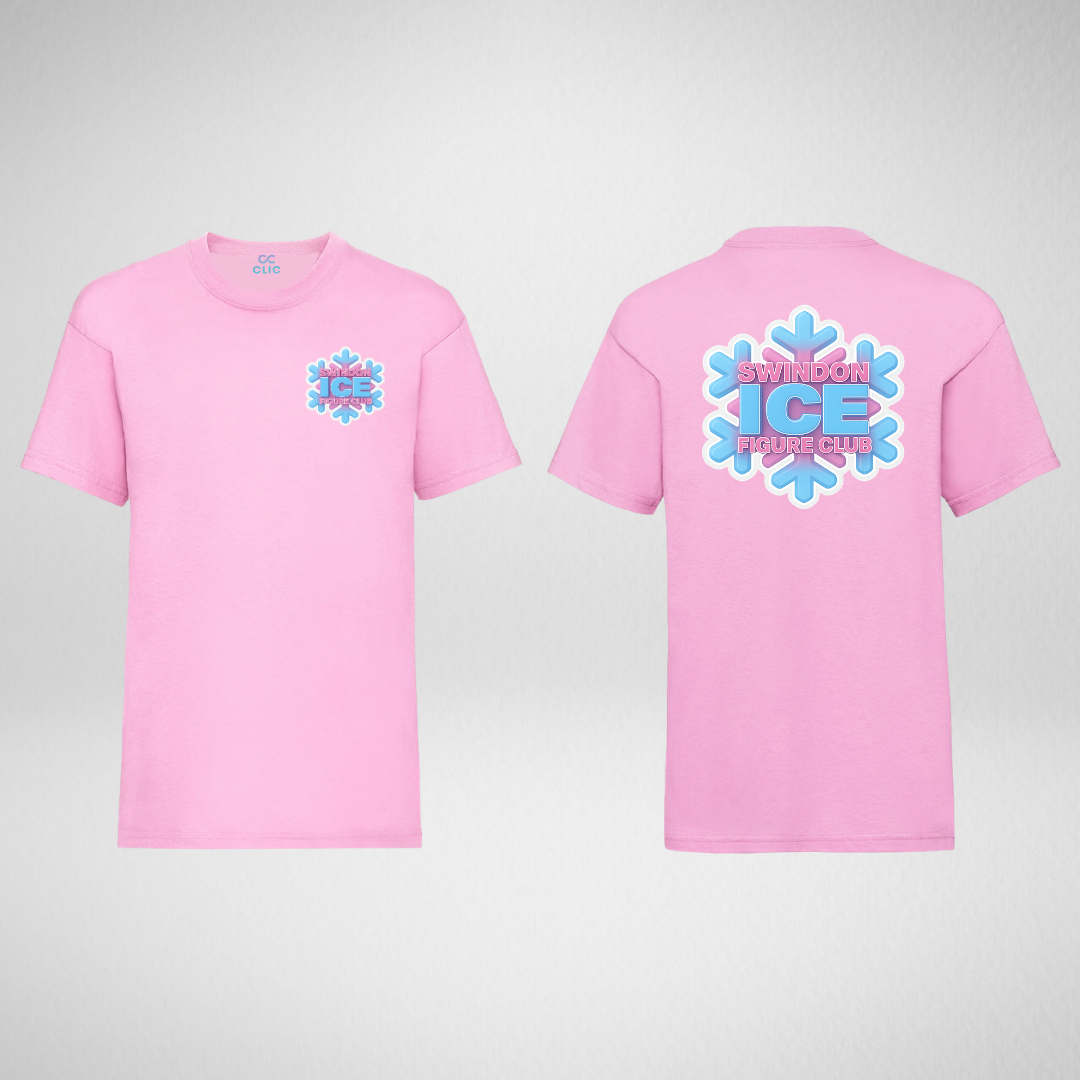 Swindon Ice Figure Club Mix & Match Range Pink T-shirt
