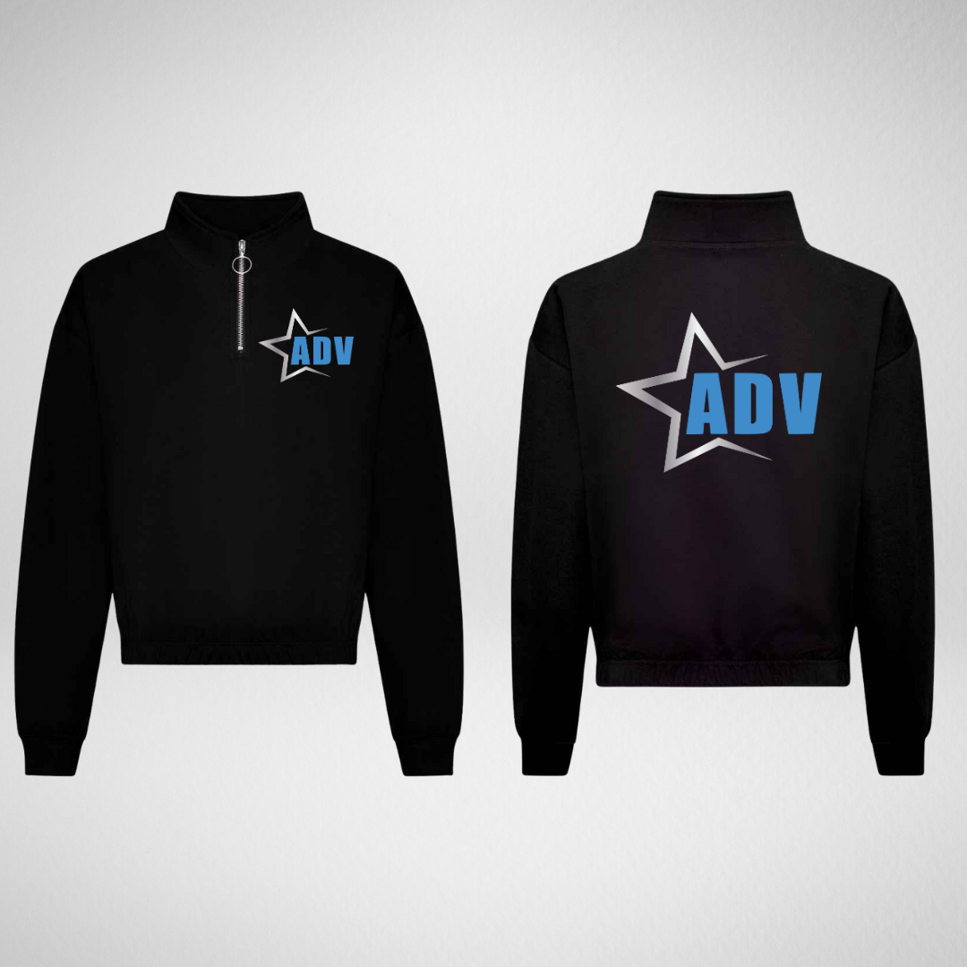 ADV Dance Academy Cropped 1/4 Zip Sweatshirt - ADULT SIZES ONLY