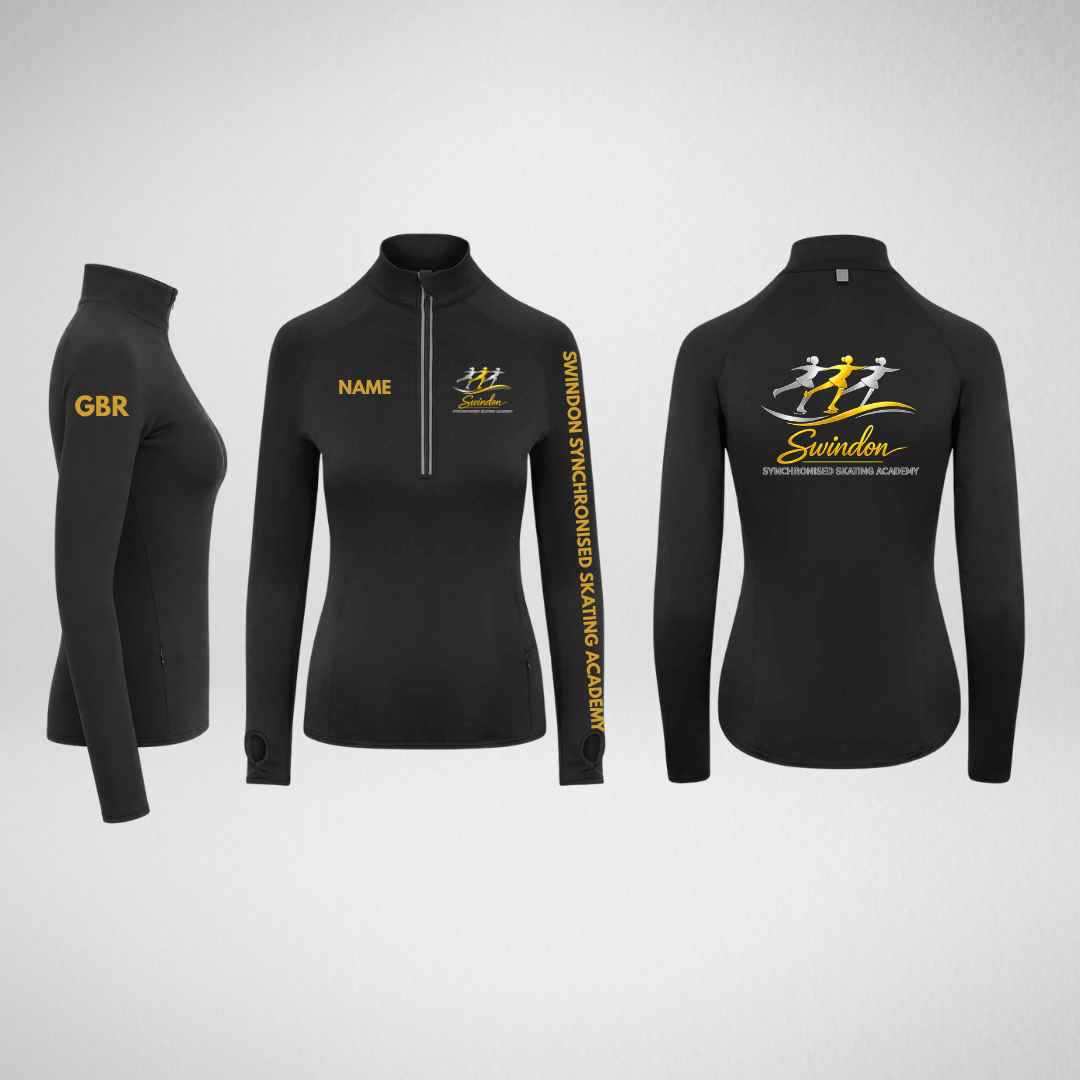 Swindon Synchronised Skating Academy Range Stretch 1/4 Zip Top