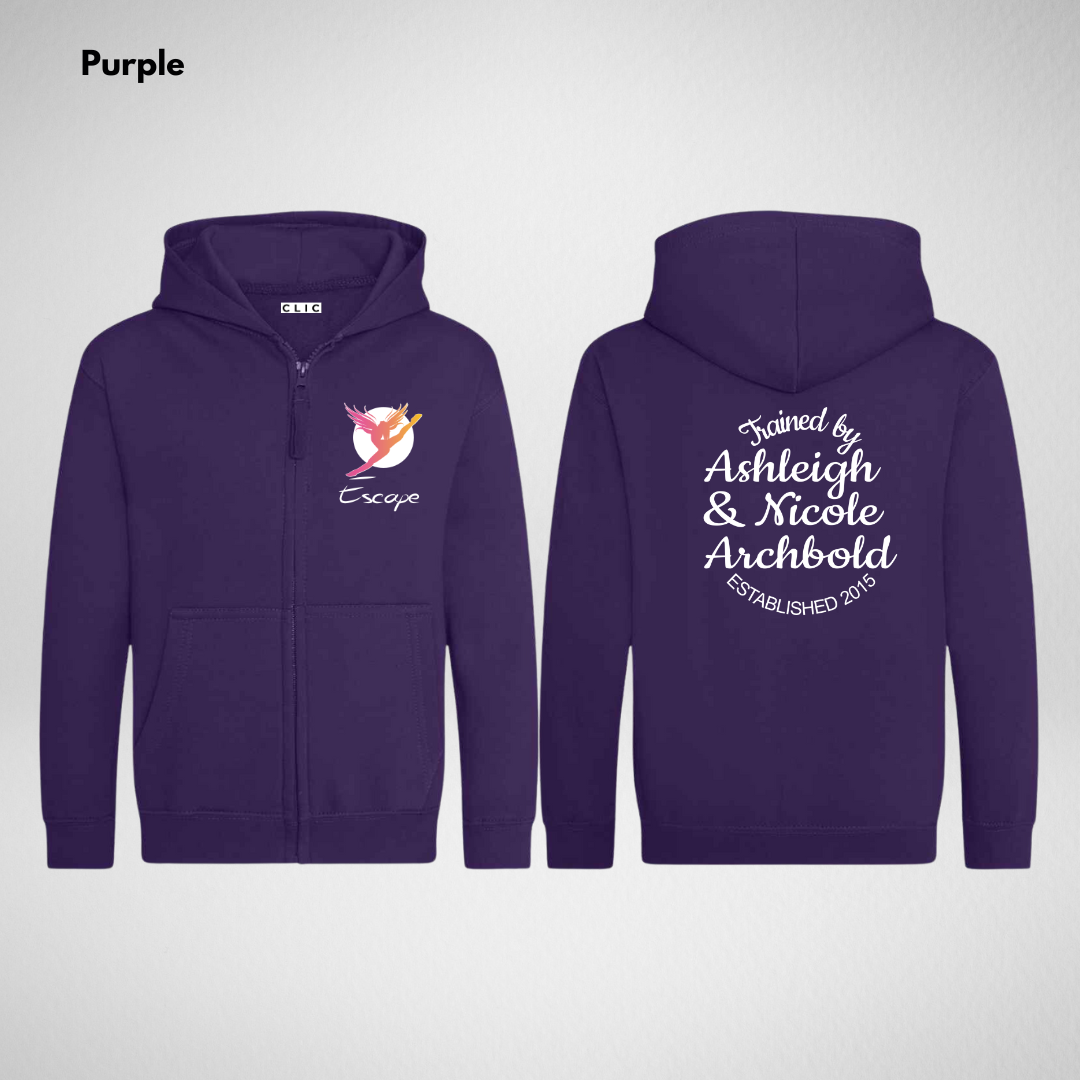 Escape Dance Academy & Performing Arts Zipped Hoodie