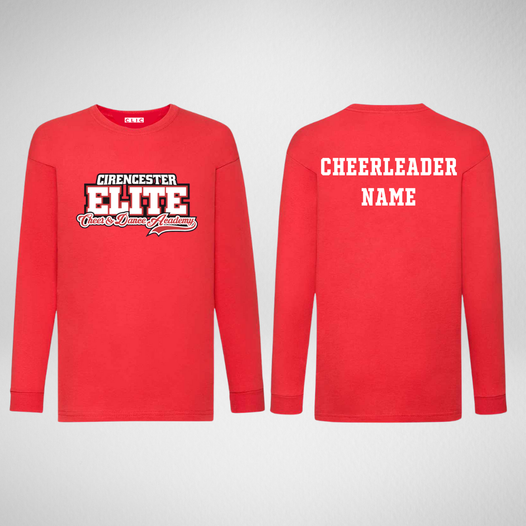 Cirencester Elite Cheer & Dance Academy Cheerleader Long Sleeved T-Shirt