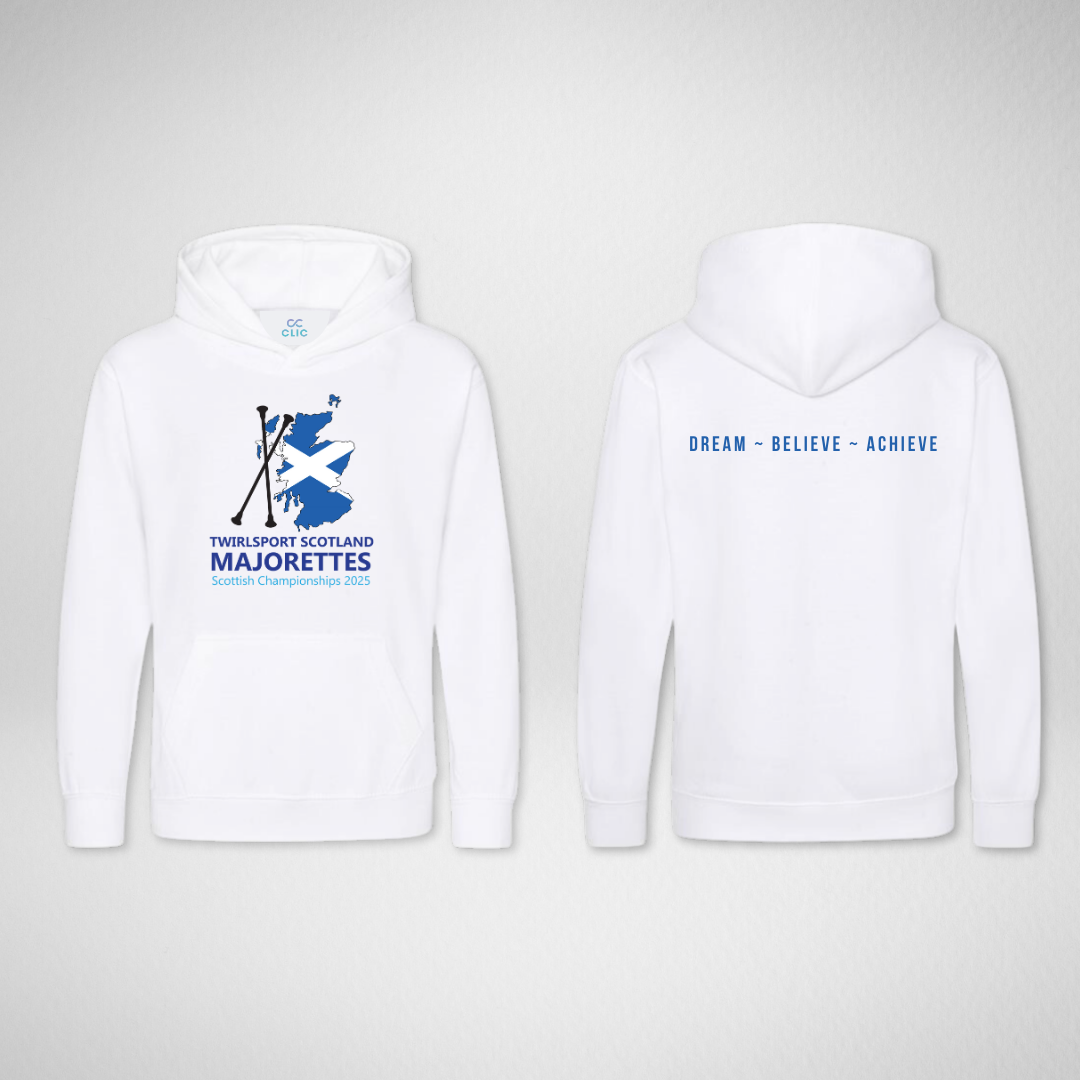 TwirlSport Scotland Majorettes Scottish Championships 2025 Pullover Hoodie