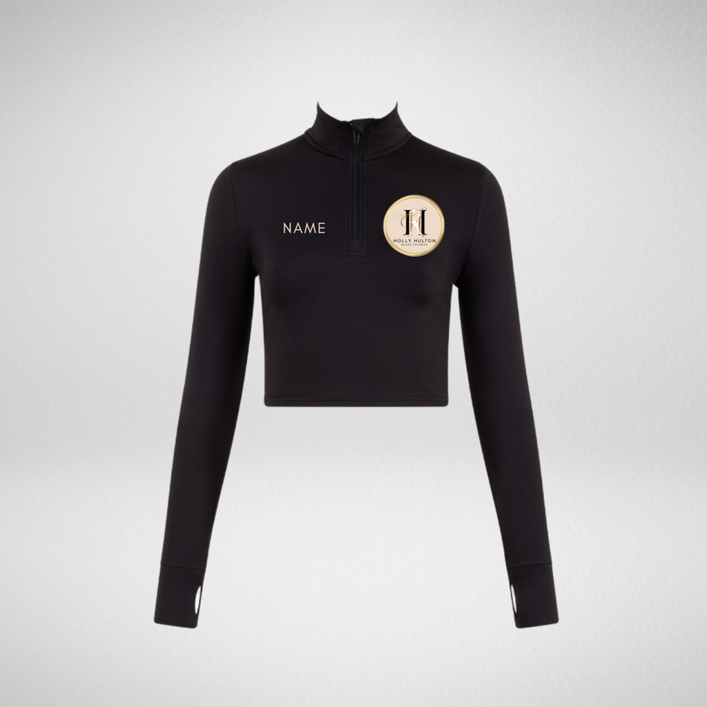 Holly Hulton Dance Academy Long Sleeved Zip Crop Top