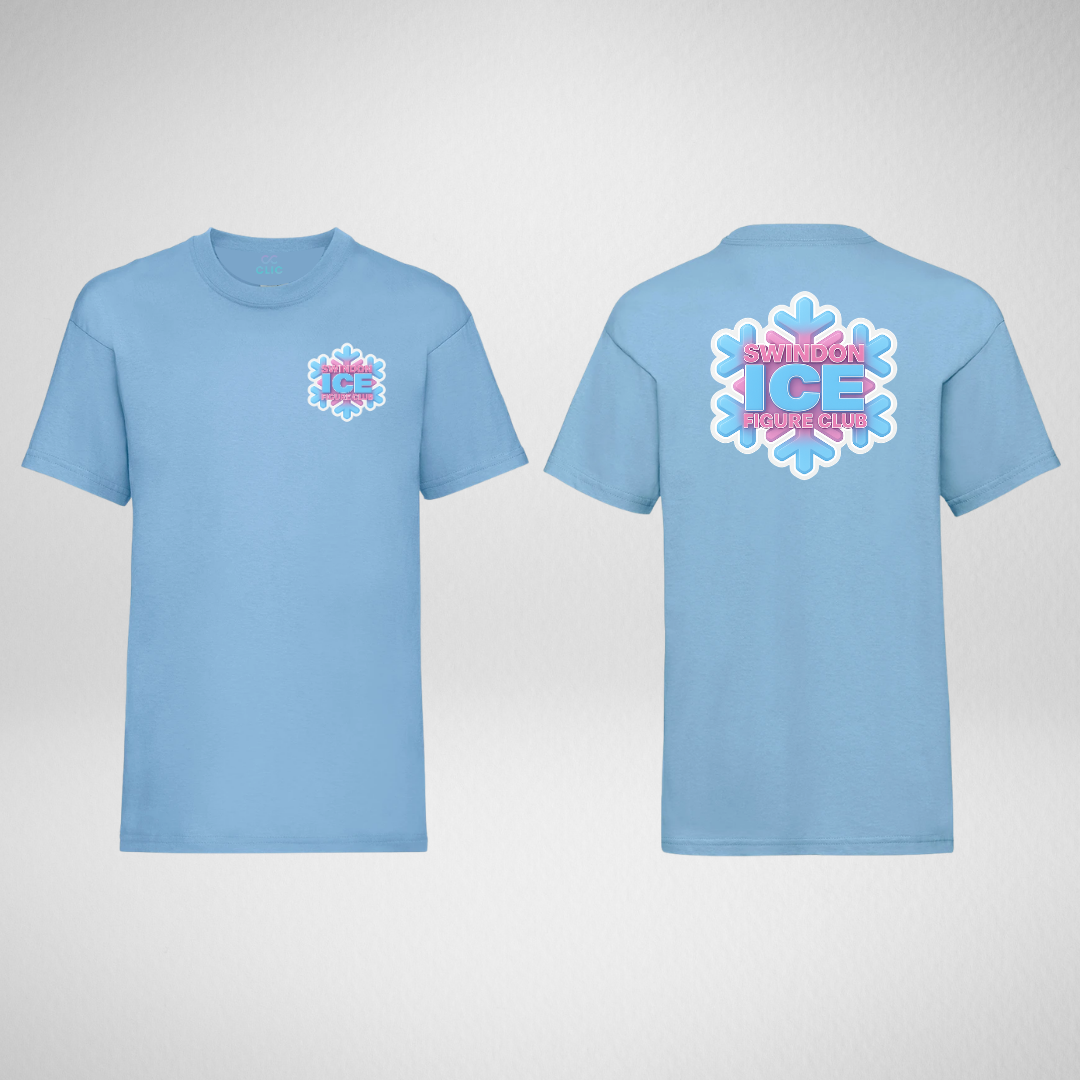 Swindon Ice Figure Club Mix & Match Range Blue T-shirt