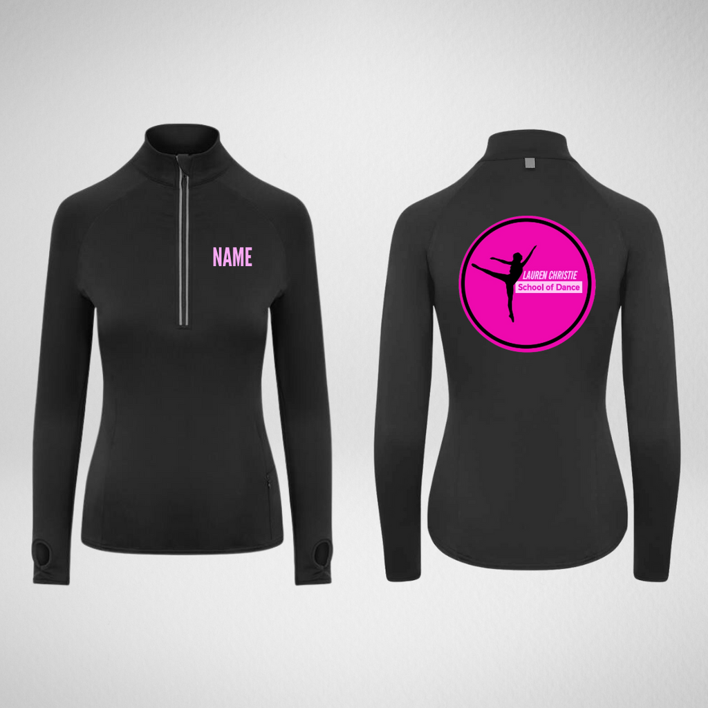 Lauren Christie Dance Stretch 1/4 Zip Top