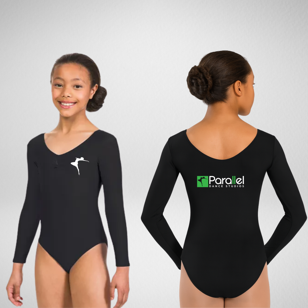 Parallel Dance Studios Front Long Sleeved Leotard