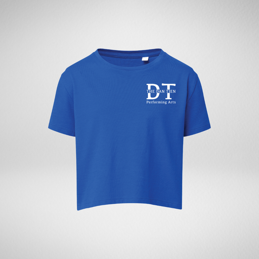 The Dan Tien Royal Blue Cropped T-Shirt