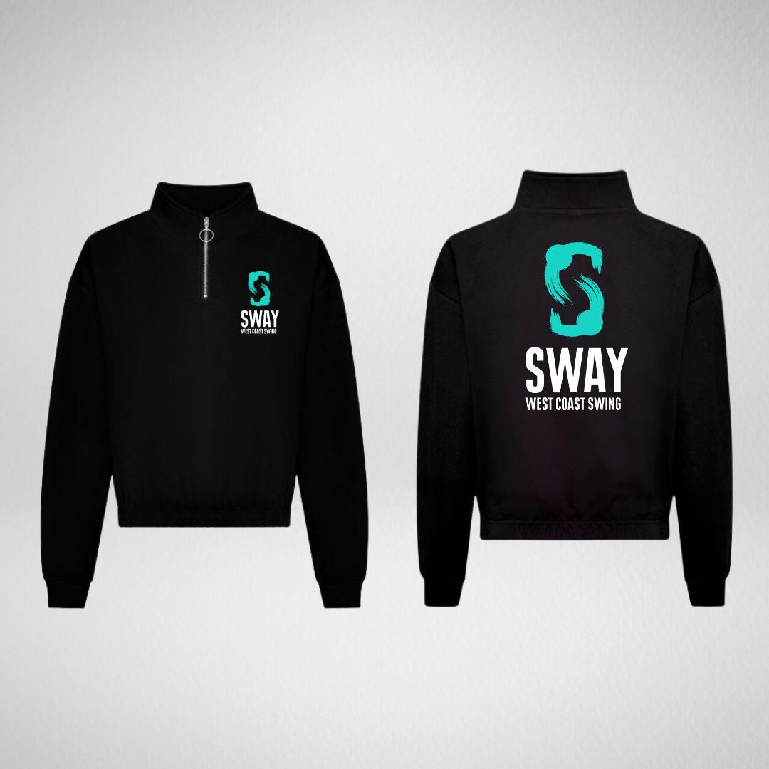 SWAY West Coast Swing Cropped 1/4 Zip Sweatshirt