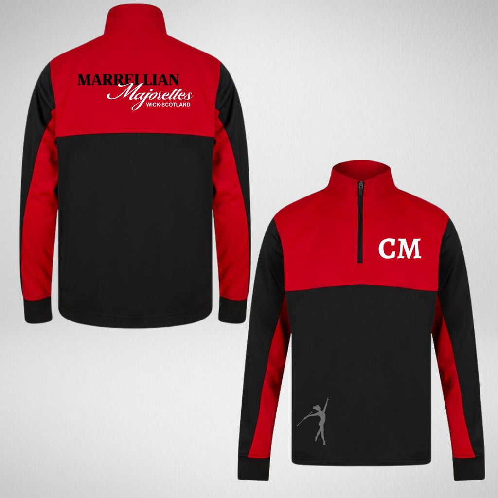 Marrellian Majorettes 1/4 Zip Team Sweatshirt