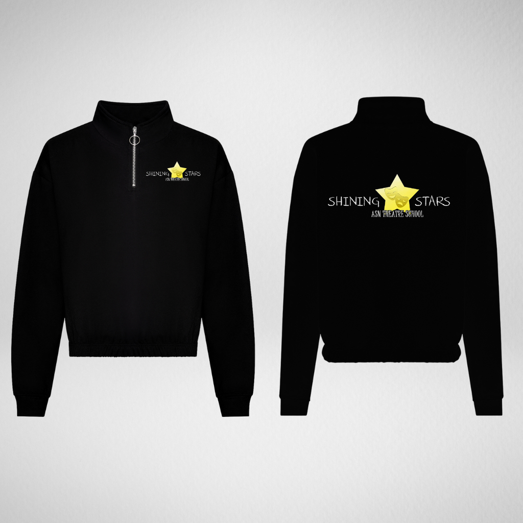 Shining Stars Theatre School Cropped 1/4 Zip Sweatshirt