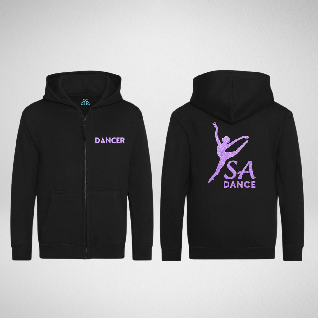 SA Dance Glitter Zipped Hoodie