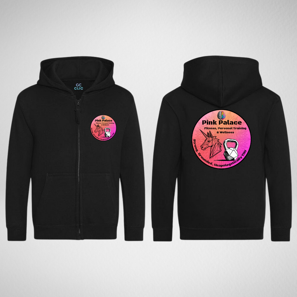 Pink Palace Fitness, Personal Training & Wellness Zipped Hoodie
