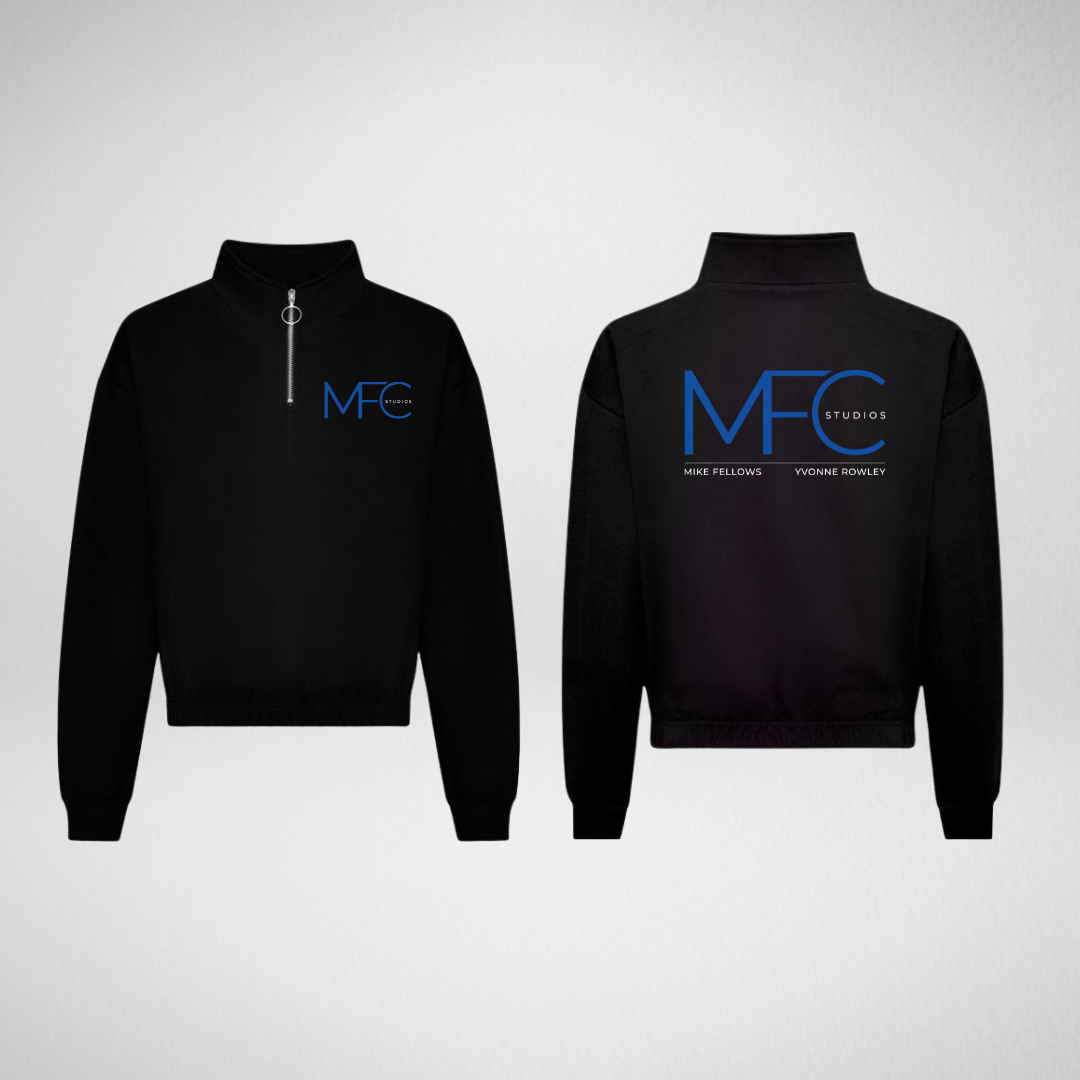 MFC Studios Cropped 1/4 Zip Sweatshirt