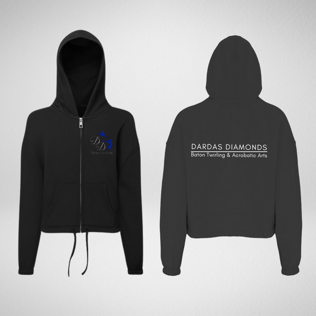Dardas Diamonds Oversized Cropped Zip
