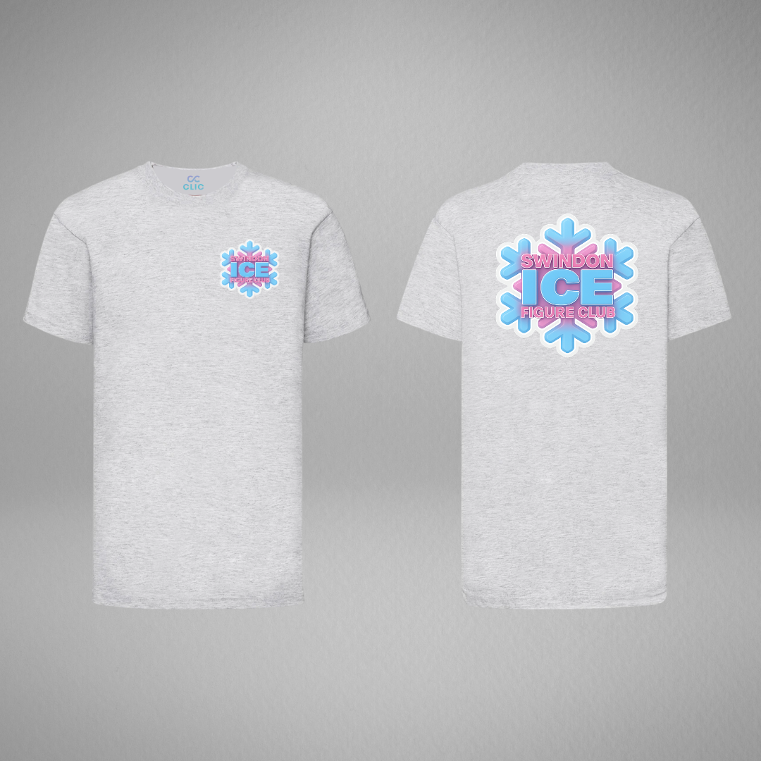 Swindon Ice Figure Club Mix & Match Range Grey T-shirt