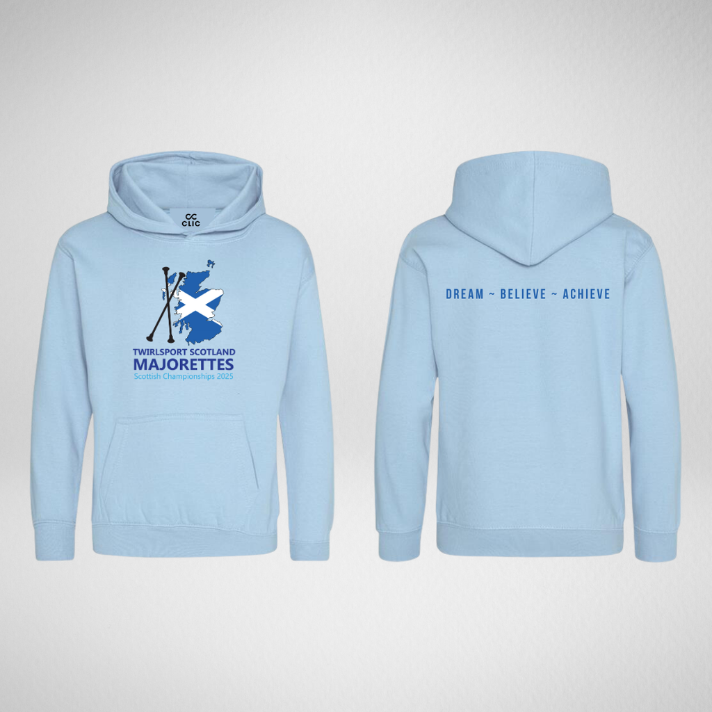 TwirlSport Scotland Majorettes Scottish Championships 2025 Pullover Hoodie
