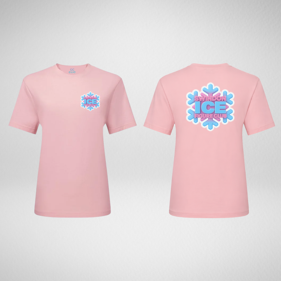 Swindon Ice Figure Club Mix & Match Range Pink Boxy Oversized T-Shirt
