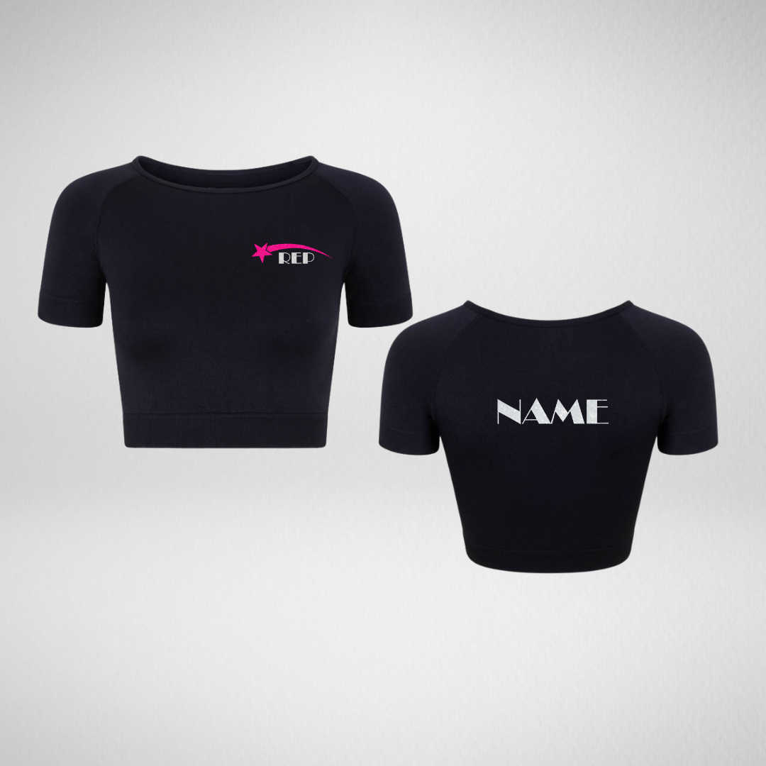 Rachel Elliott Performers Black Activewear Crop Top