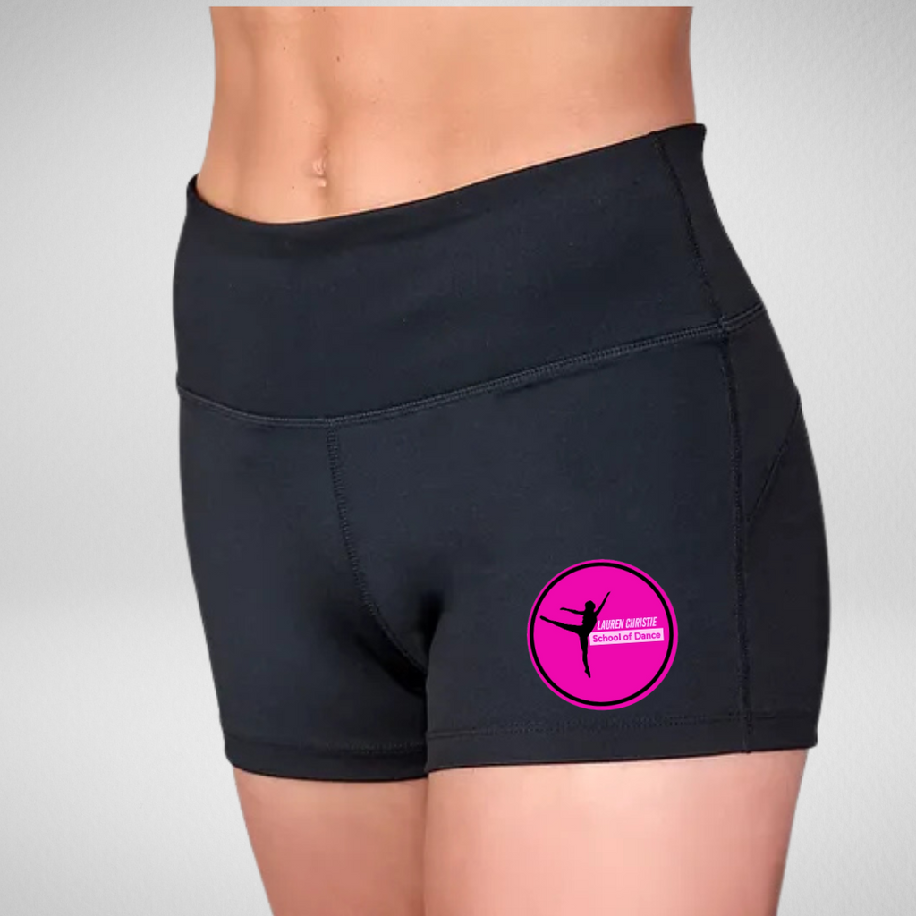 Lauren Christie Dance High Waisted Dance Shorts