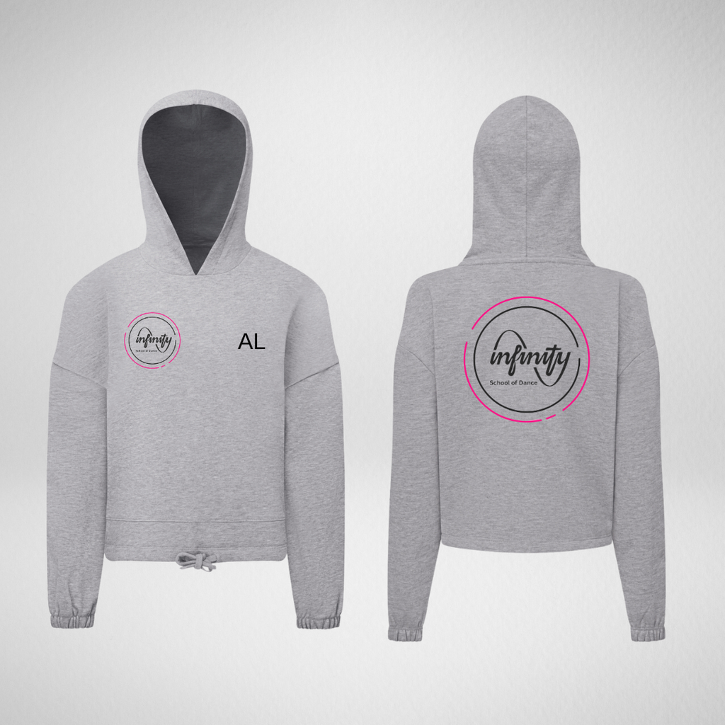 Infinity School Of Dance Oversized Cropped Hoodie