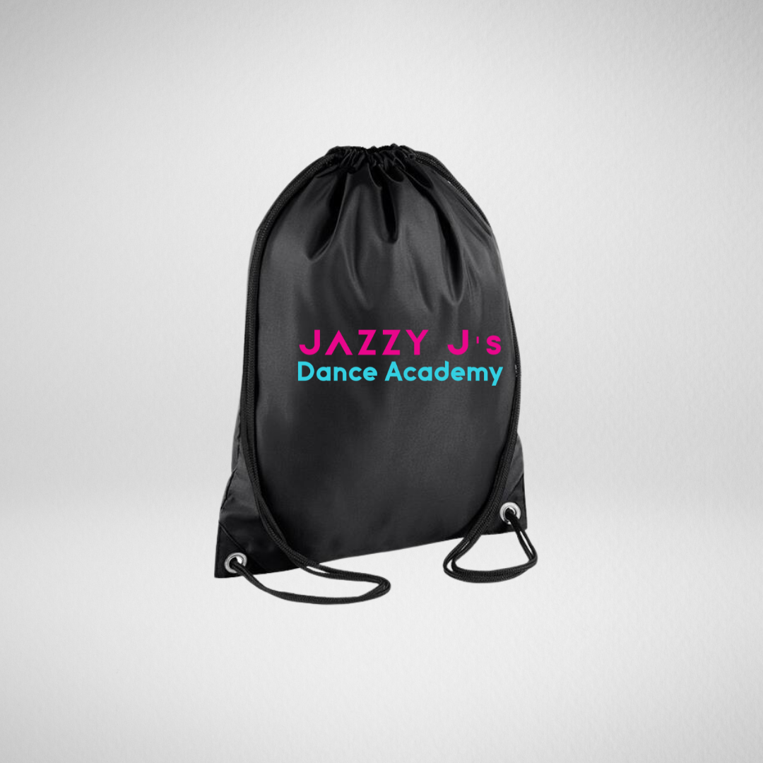 Jazzy J's Dance Academy Black Drawstring Bag