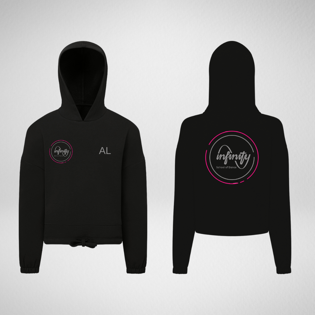 Infinity School Of Dance Oversized Cropped Hoodie