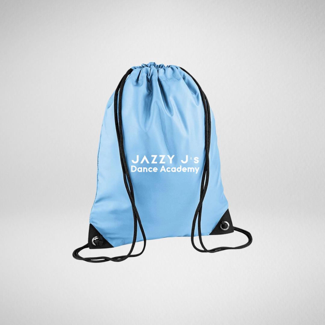 Jazzy J's Dance Academy Sky Blue Drawstring Bag