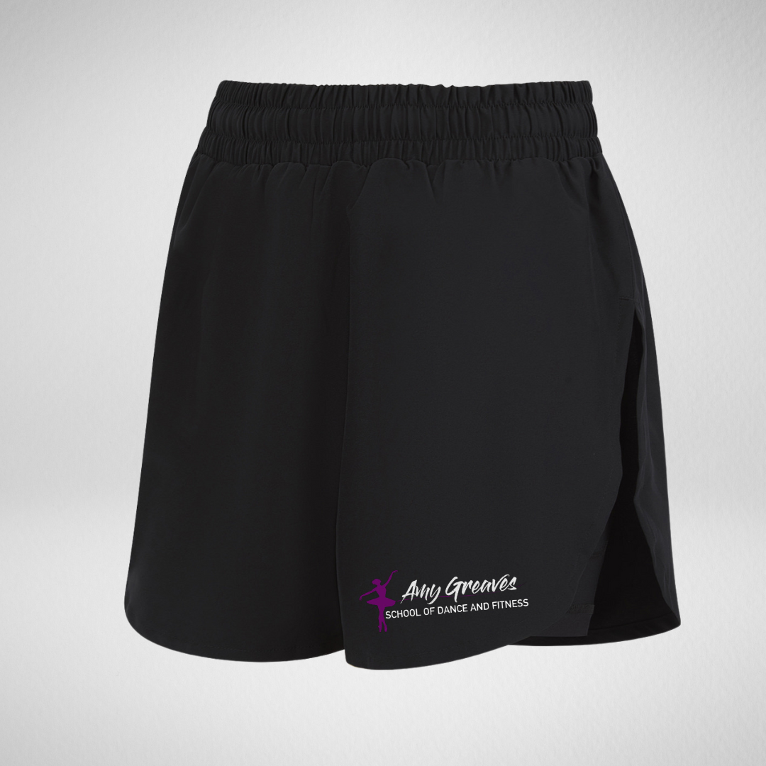 Amy Greaves School Of Dance & Fitness Double-Layer Shorts