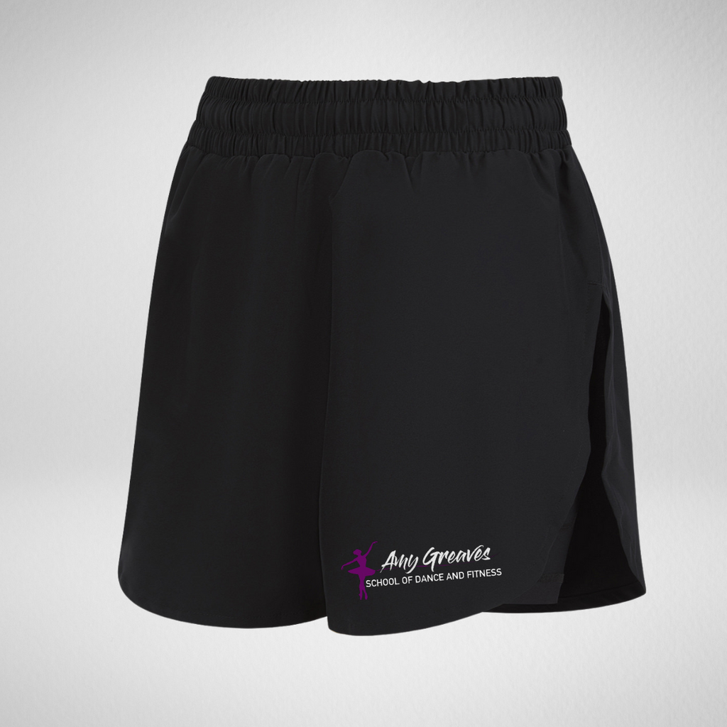 Amy Greaves School Of Dance & Fitness Double-Layer Shorts