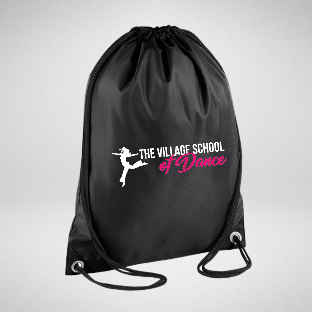 The Village School Of Dance Drawstring Bag