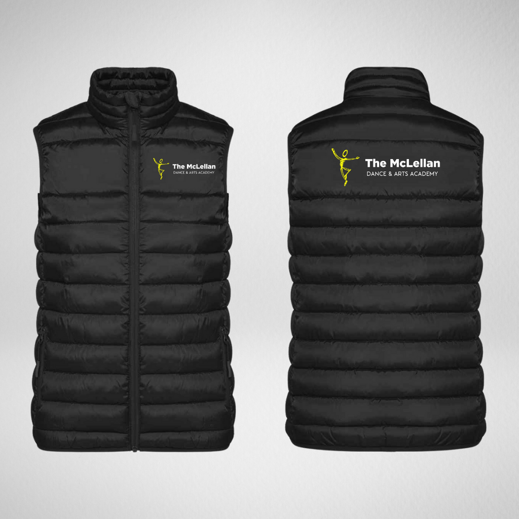 The McLellan Dance And Arts Academy Ladies Padded Gilet