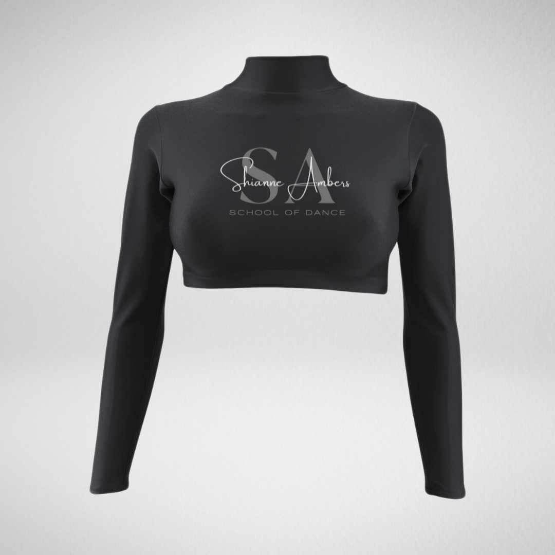 Shianne Ambers School Of Dance High Neck Crop Top