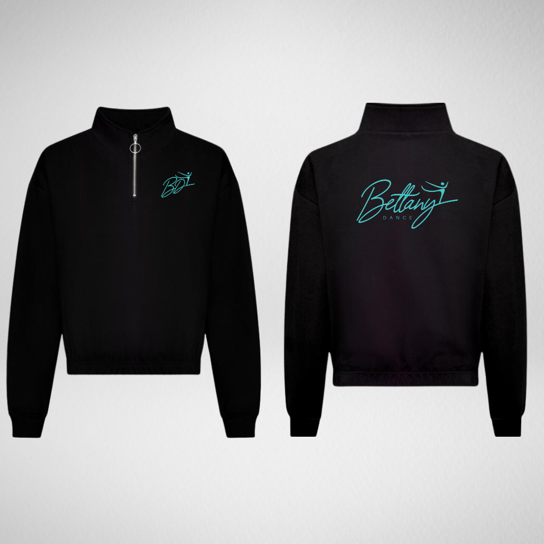 Bettany Dance Cropped 1/4 Zip Sweatshirt