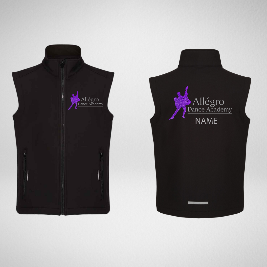 Allégro Dance Academy Softshell Gilet