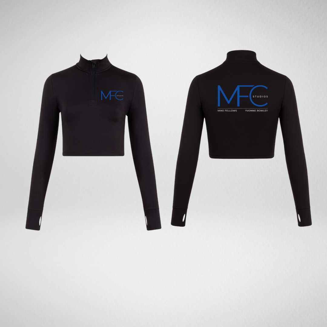 MFC Studios Long Sleeved Zip Crop Top