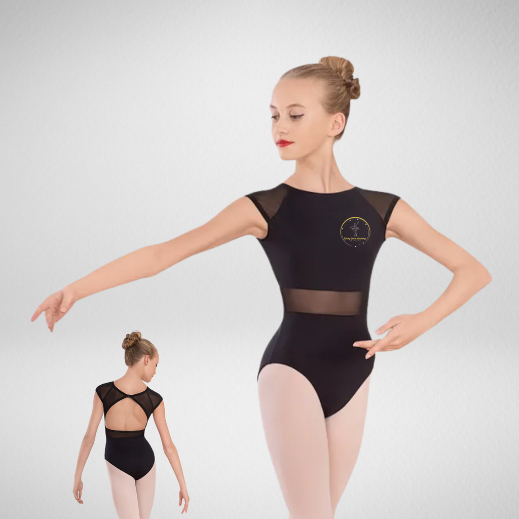 Rising Stars Academy of Dance Open Back Mesh Panel Leotard