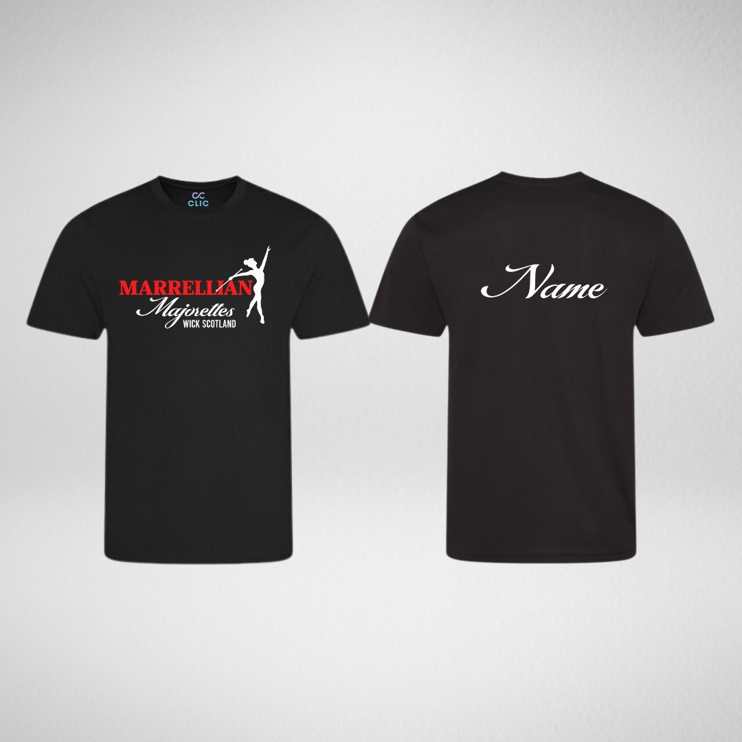 Marrellian Majorettes Black Dri Fit T-Shirt