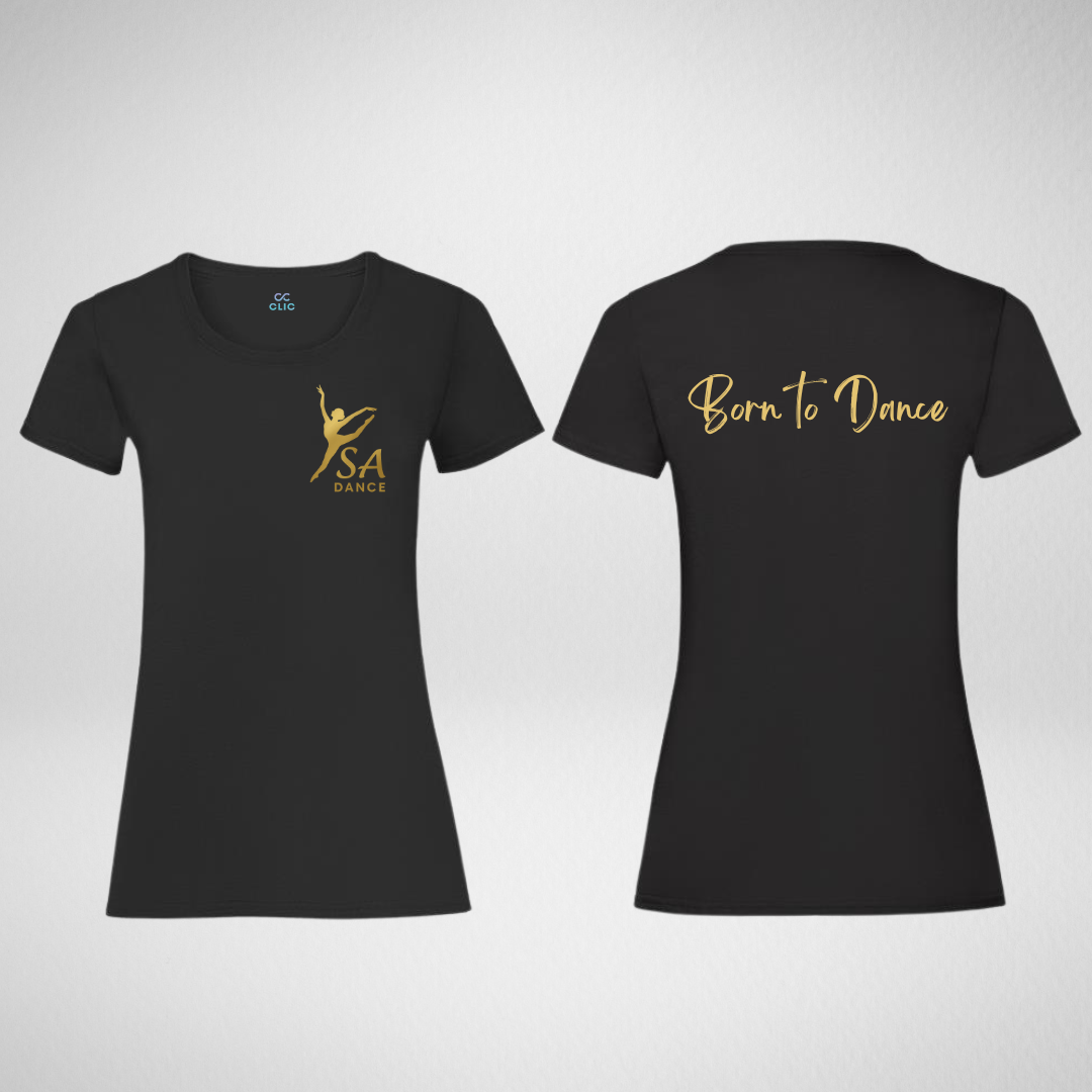 SA Dance Black Girlie T-shirt