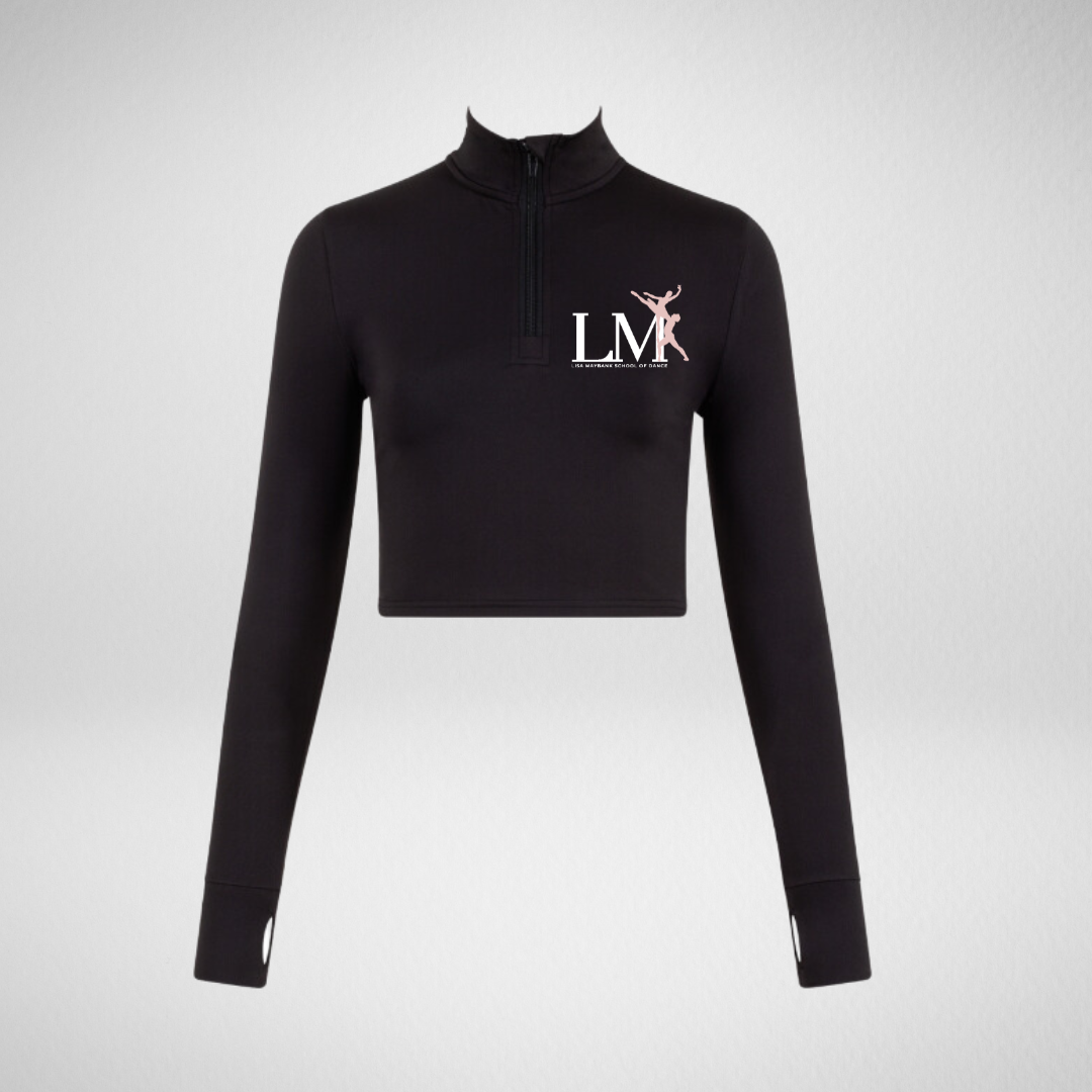 Lisa Maybank School of Dance Long Sleeved Zip Crop Top